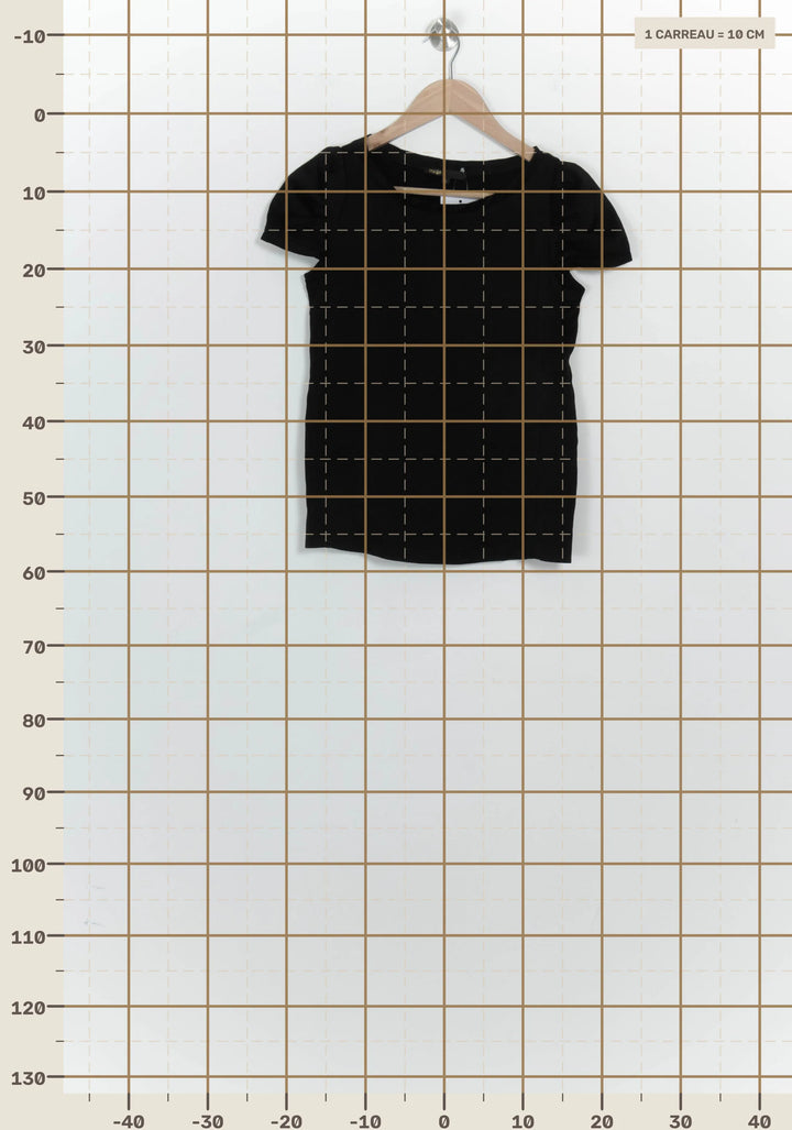 T-Shirt Noir - Taille S/36 de la marque Maje | PARAD125774 - Vendu par Paradigme - Image 4