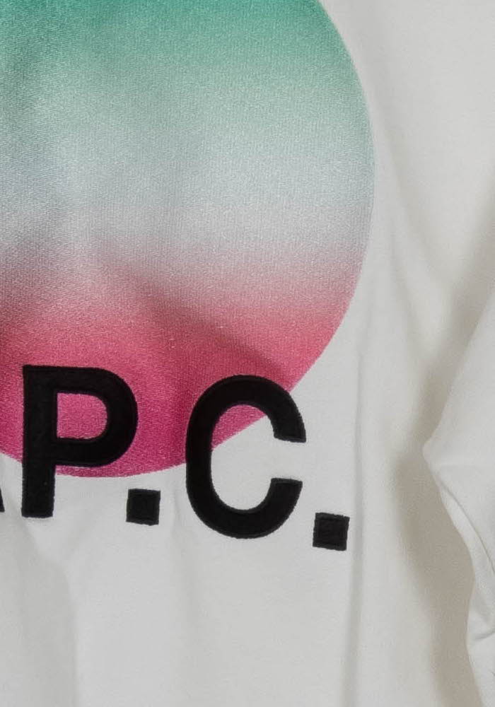 Sweat Blanc - Taille XS/34 de la marque A.P.C. | PARAD125778 - Vendu par Paradigme - Image 3