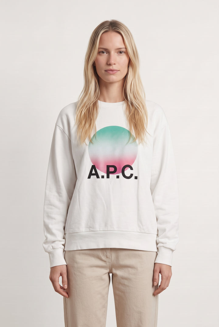 Sweat Blanc - Taille XS/34 de la marque A.P.C. | PARAD125778 - Vendu par Paradigme - Image 1