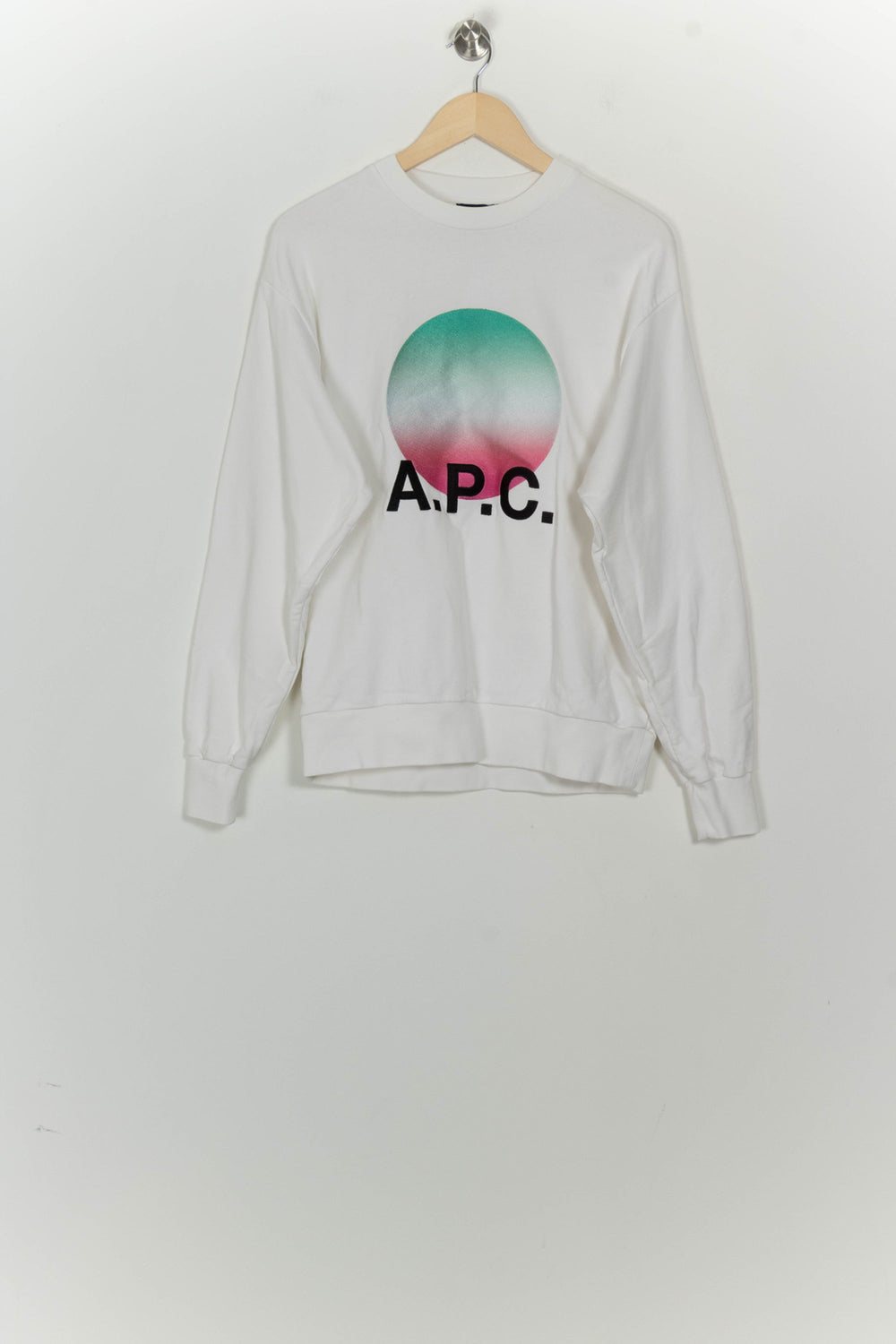 Sweat Blanc - Taille XS/34 de la marque A.P.C. | PARAD125778 - Vendu par Paradigme - Image 2