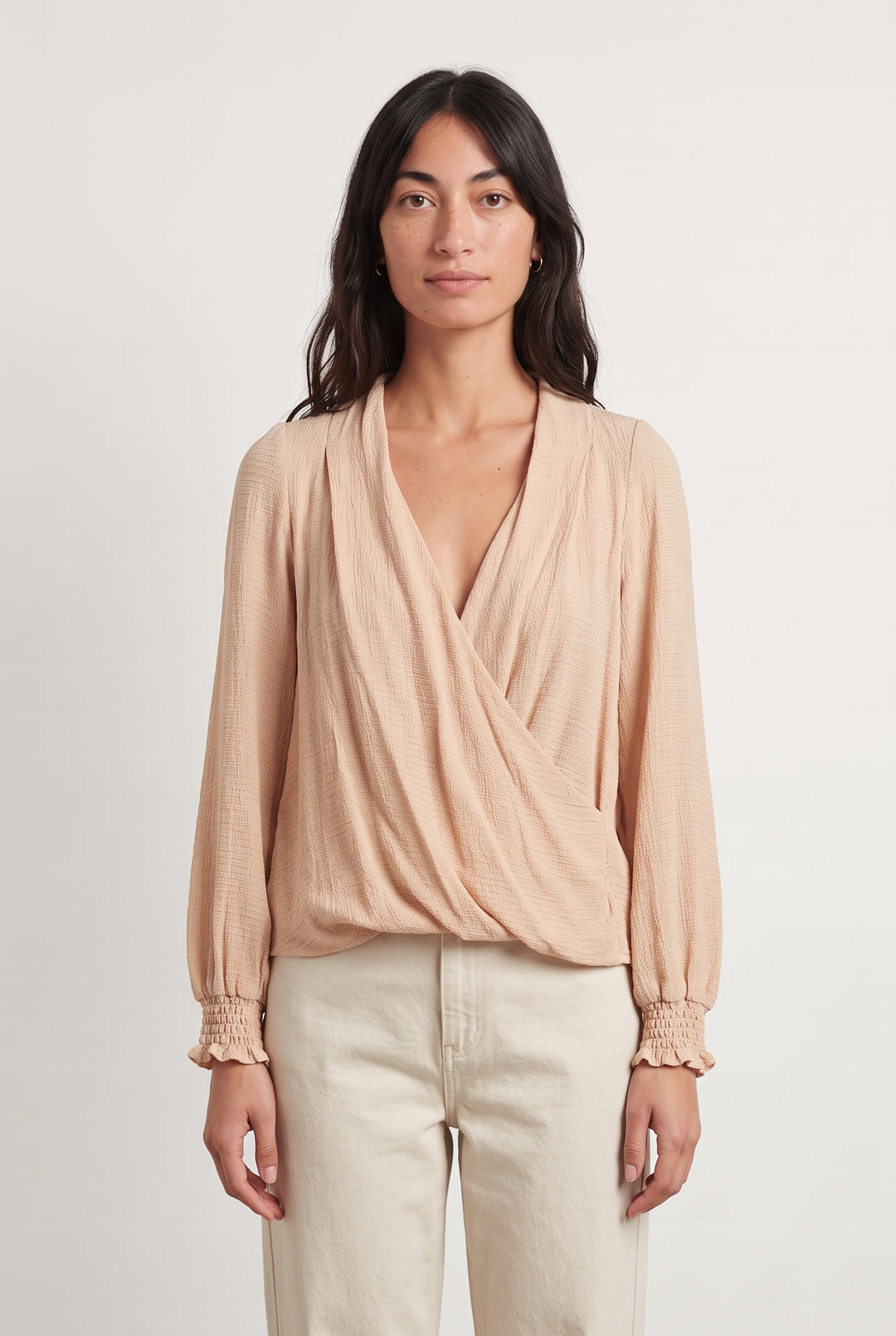 Blouse Portefeuille Rose - Taille S/36 de la marque Sézane | PARAD125781 - Vendu par Paradigme - Image 1