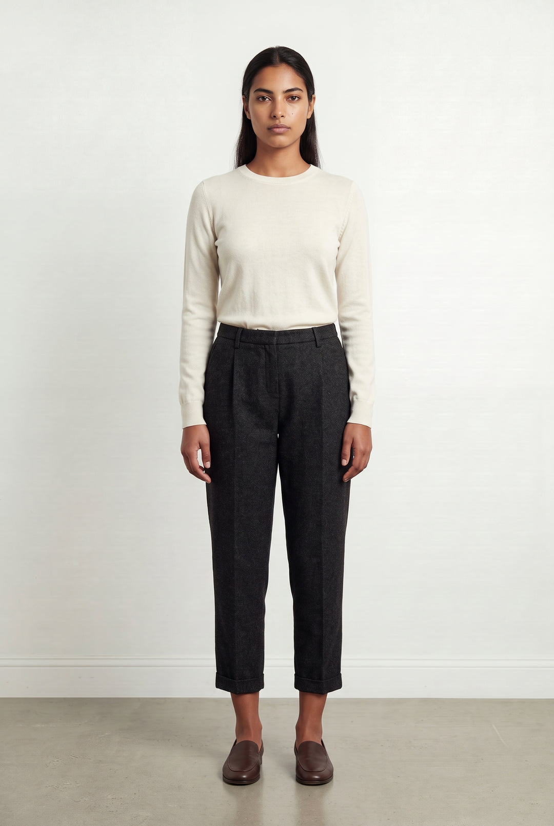 Pantalon De Costume Gris Foncé - Taille L/40 de la marque Max Mara | PARAD125782 - Vendu par Paradigme - Image 1