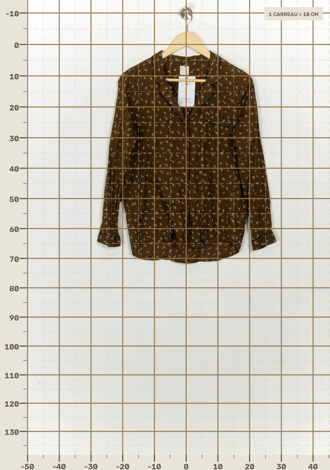 Chemise Marron - Taille S/36 de la marque Des petits hauts | PARAD125785 - Vendu par Paradigme - Image 4