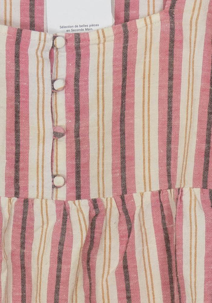 Robe Courte Rose et Blanche - Taille S/36 de la marque Balzac Paris | PARAD125787 - Vendu par Paradigme - Image 3