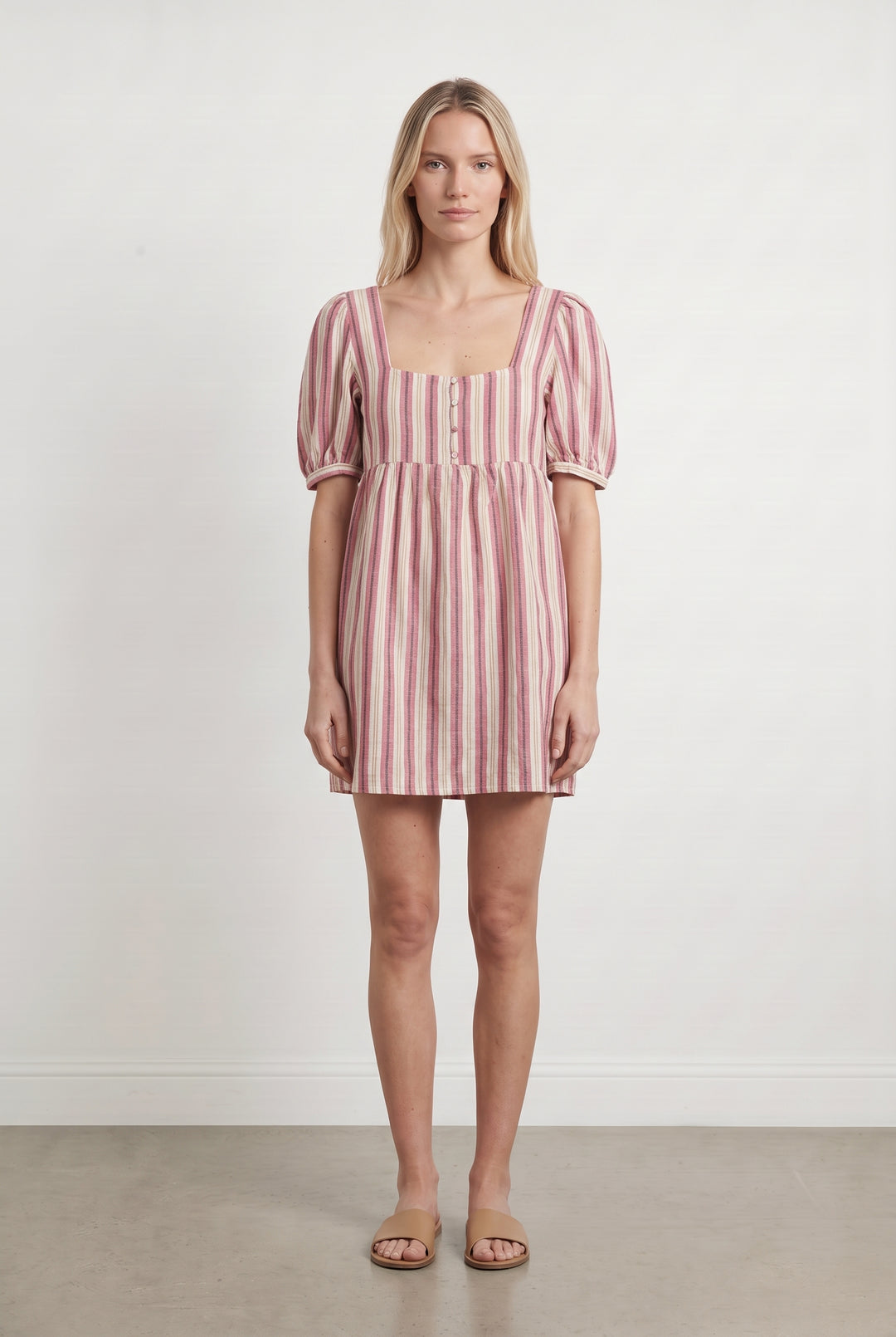 Robe Courte Rose et Blanche - Taille S/36 de la marque Balzac Paris | PARAD125787 - Vendu par Paradigme - Image 1