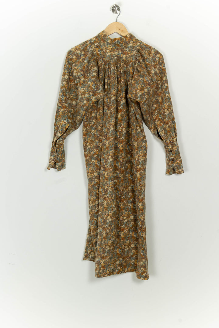 Robe Midi Marron et Orange - Taille M/38 de la marque Laurence Bras | PARAD125791 - Vendu par Paradigme - Image 5