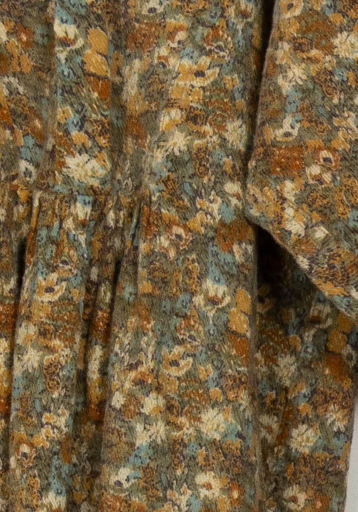 Robe Midi Marron et Orange - Taille M/38 de la marque Laurence Bras | PARAD125791 - Vendu par Paradigme - Image 3