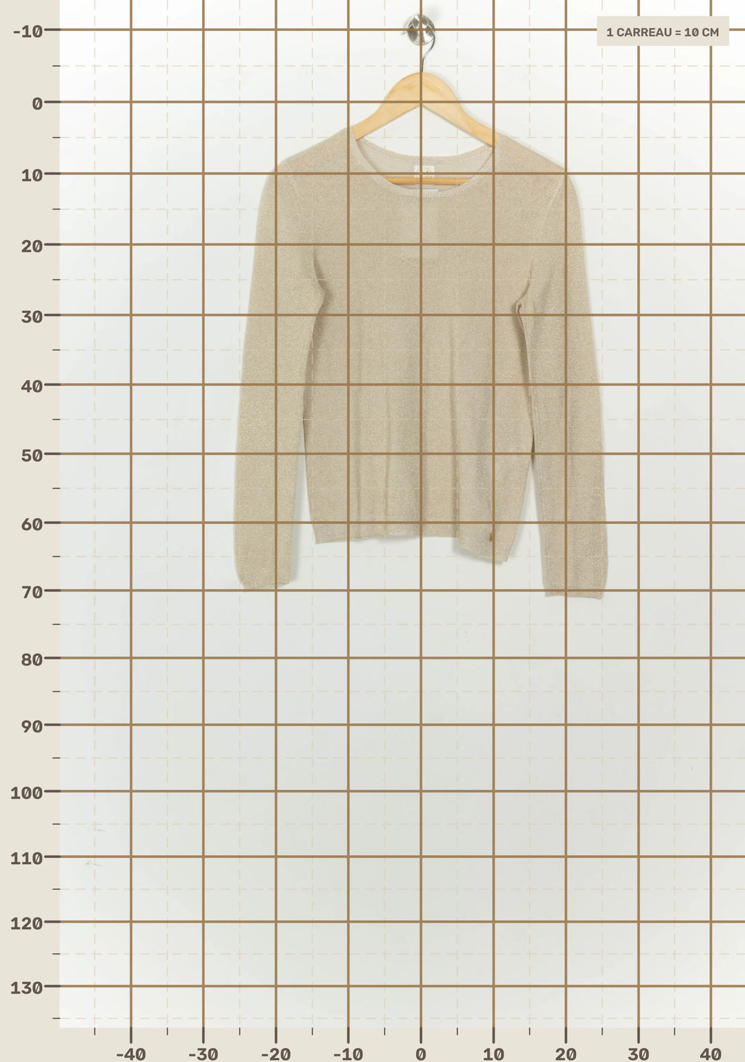 Pull Beige - Taille S/36 de la marque Des petits hauts | PARAD125794 - Vendu par Paradigme - Image 4