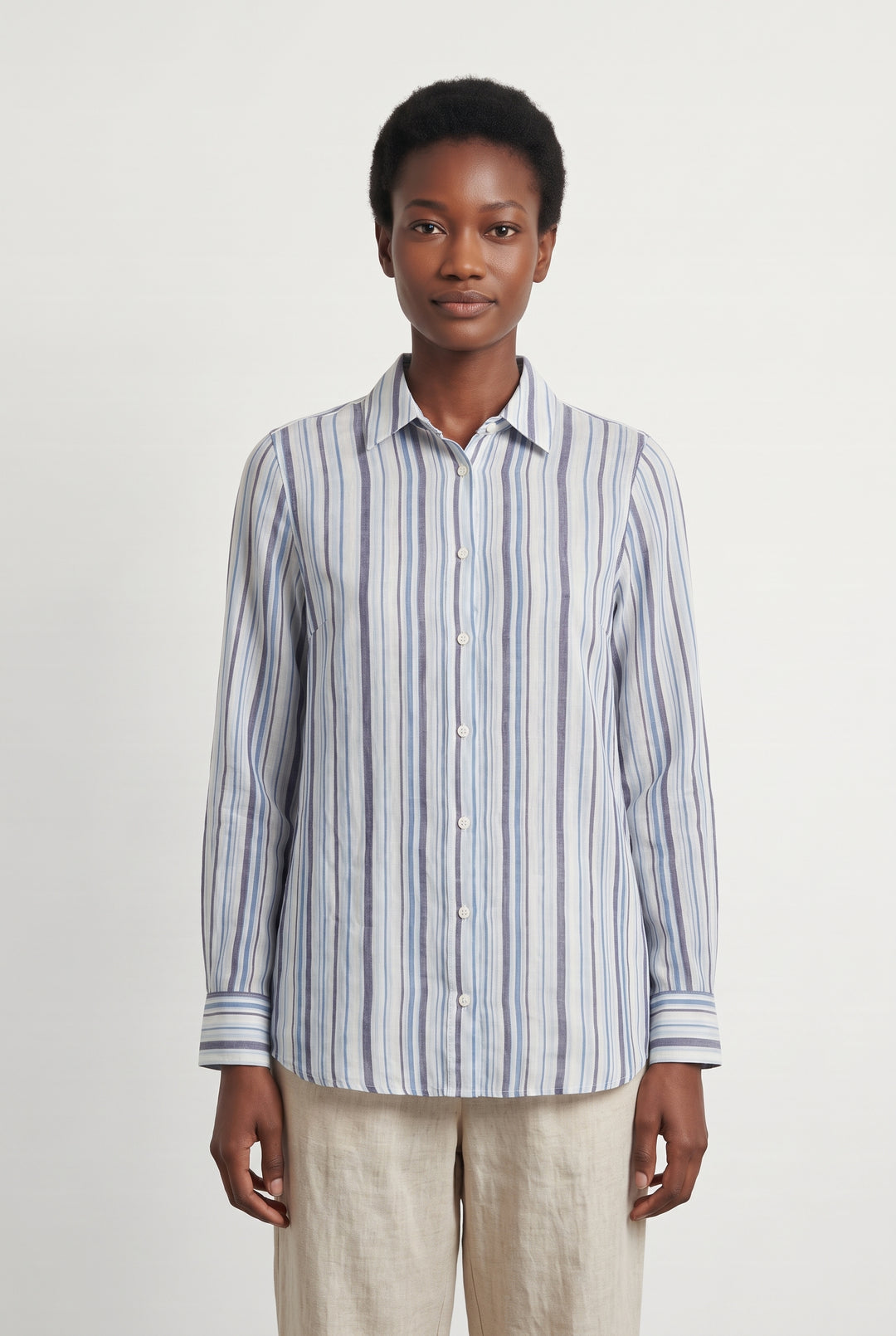 Chemise Rayée Bleue et Blanche - Taille XS/34 de la marque Diega | PARAD125796 - Vendu par Paradigme - Image 1