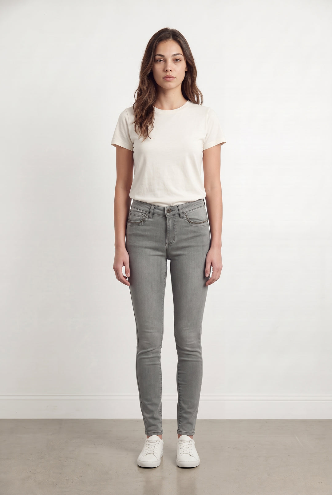 Jean Gris - Taille XS/34 de la marque IKKS | PARAD125802 - Vendu par Paradigme - Image 1