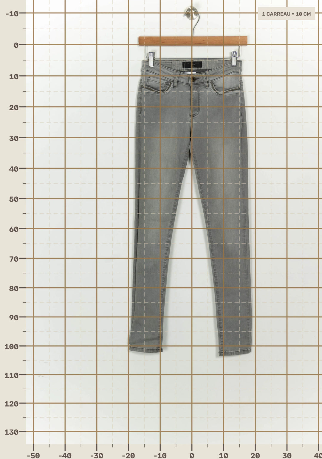 Jean Gris - Taille XS/34 de la marque IKKS | PARAD125802 - Vendu par Paradigme - Image 4