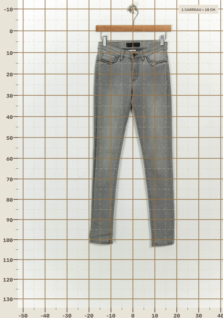 Jean Gris - Taille XS/34 de la marque IKKS | PARAD125802 - Vendu par Paradigme - Image 4