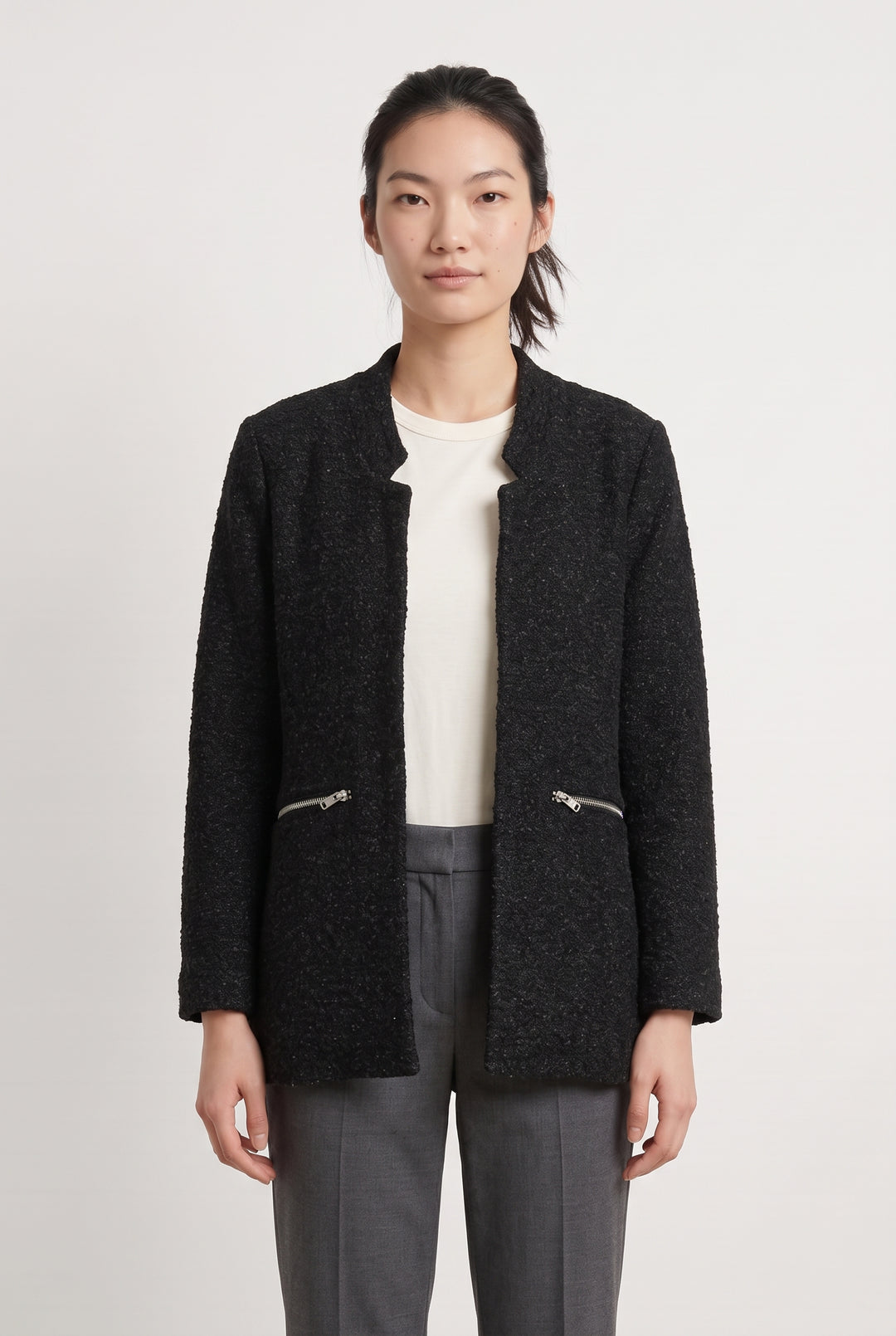 Veste Grise - Taille S/36 de la marque IKKS | PARAD125803 - Vendu par Paradigme - Image 1