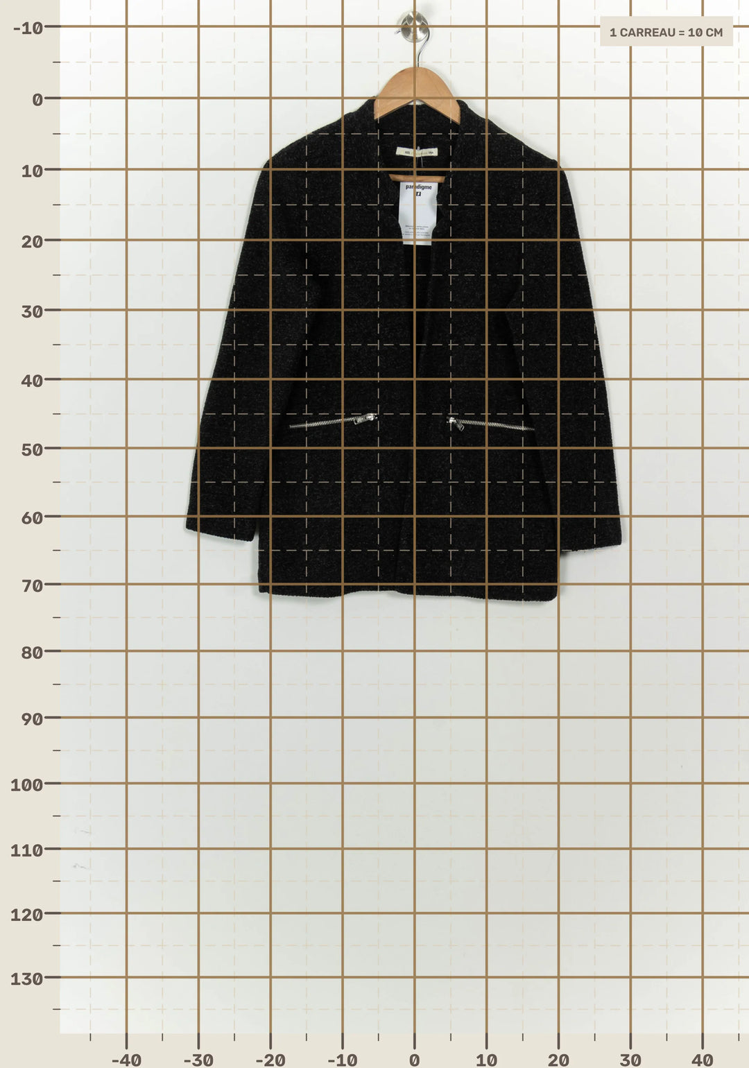 Veste Grise - Taille S/36 de la marque IKKS | PARAD125803 - Vendu par Paradigme - Image 4