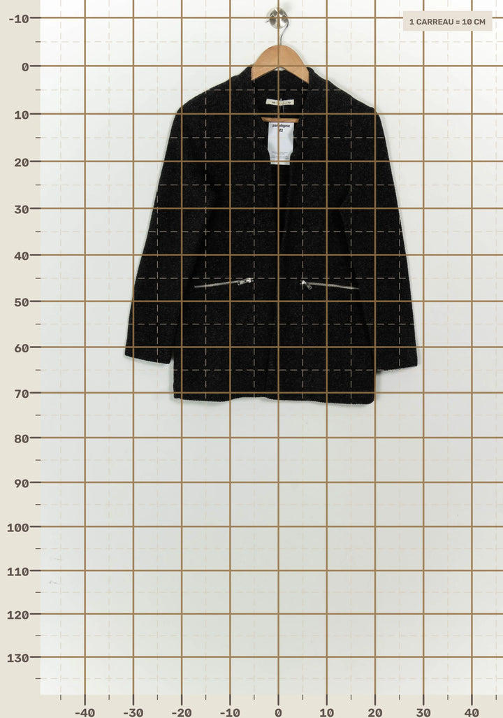 Veste Grise - Taille S/36 de la marque IKKS | PARAD125803 - Vendu par Paradigme - Image 4