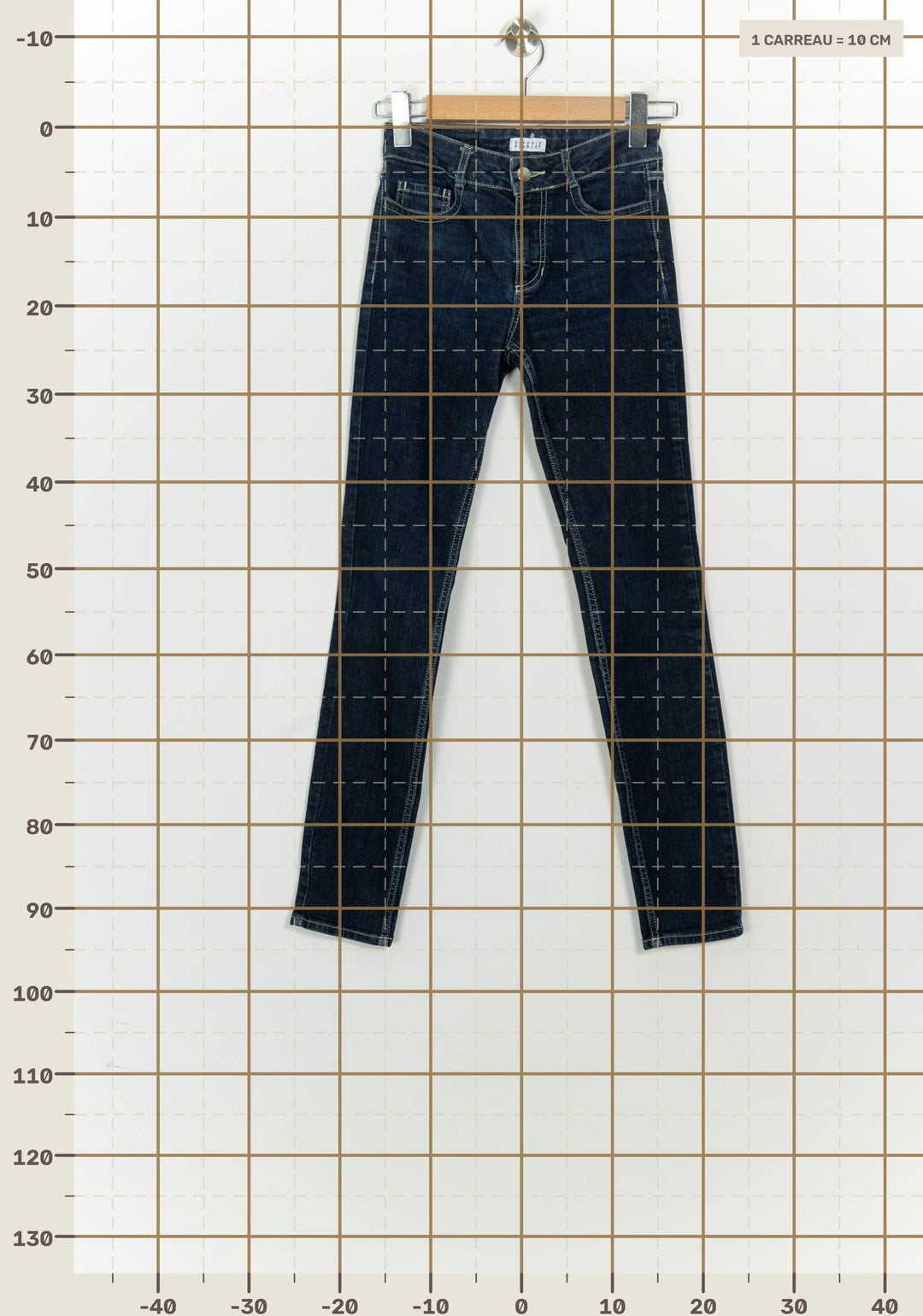 Jean Bleu Foncé - Taille XS/34 de la marque Claudie Pierlot | PARAD125804 - Vendu par Paradigme - Image 4