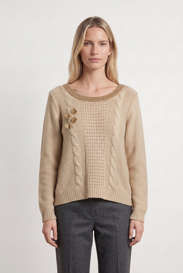 Pull Beige - Taille M/38 de la marque Suncoo | PARAD125807 - Vendu par Paradigme - Image 1