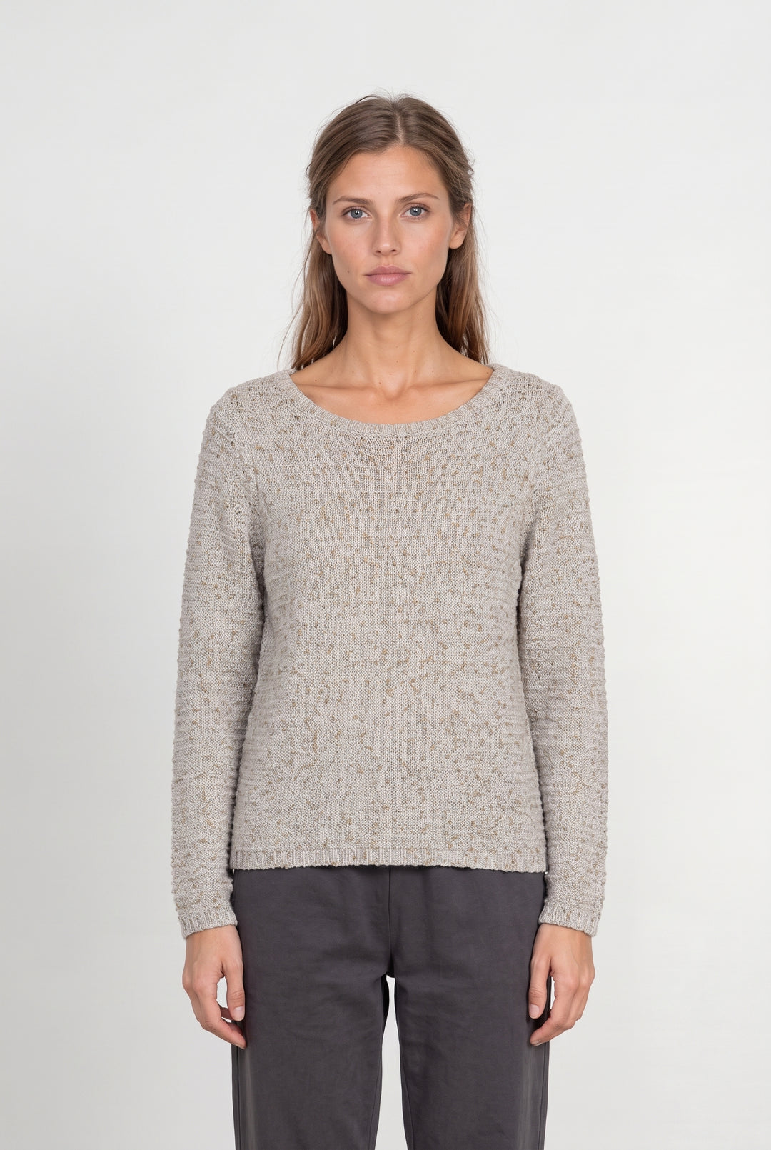 Pull Beige et Gris - Taille S/36 de la marque Des petits hauts | PARAD125811 - Vendu par Paradigme - Image 1