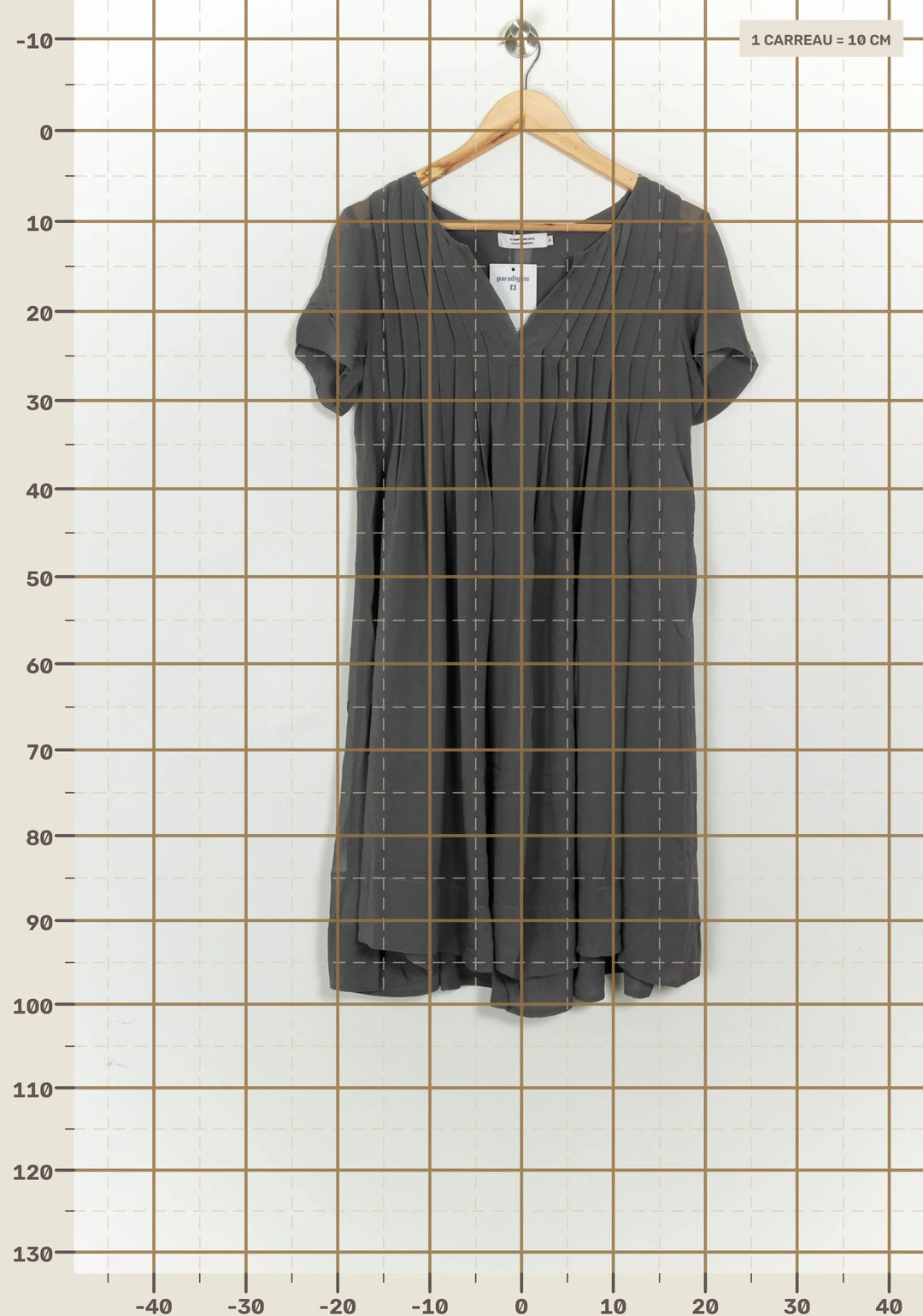Robe Midi Grise - Taille S/36 de la marque Comptoir des Cotonniers | PARAD125812 - Vendu par Paradigme - Image 4