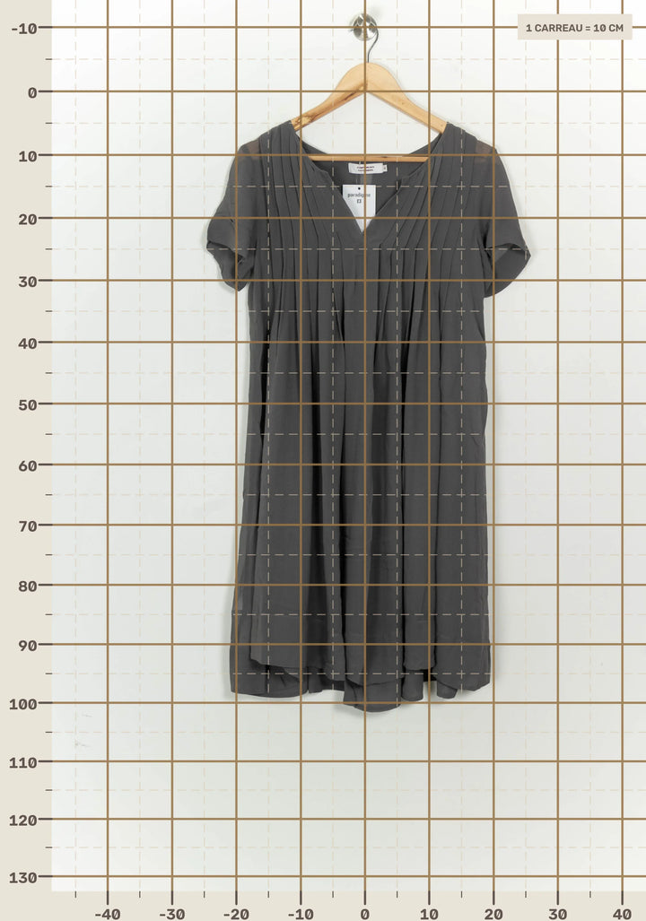 Robe Midi Grise - Taille S/36 de la marque Comptoir des Cotonniers | PARAD125812 - Vendu par Paradigme - Image 4