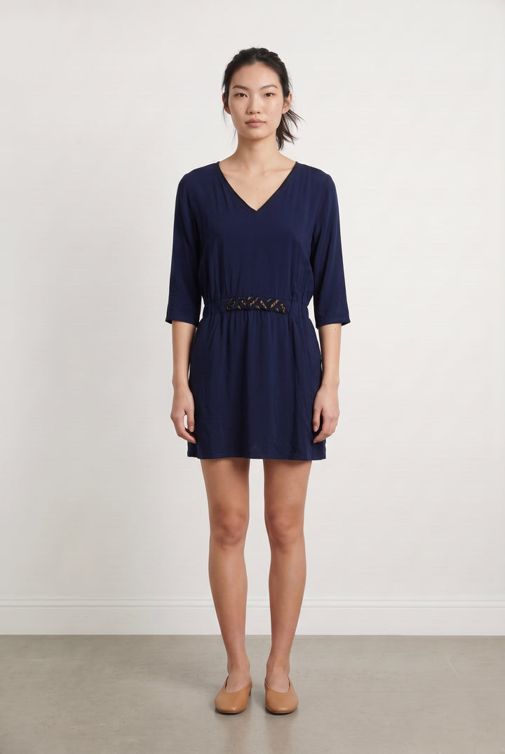 Robe Midi Bleue - Taille S/36 de la marque Suncoo | PARAD125813 - Vendu par Paradigme - Image 1