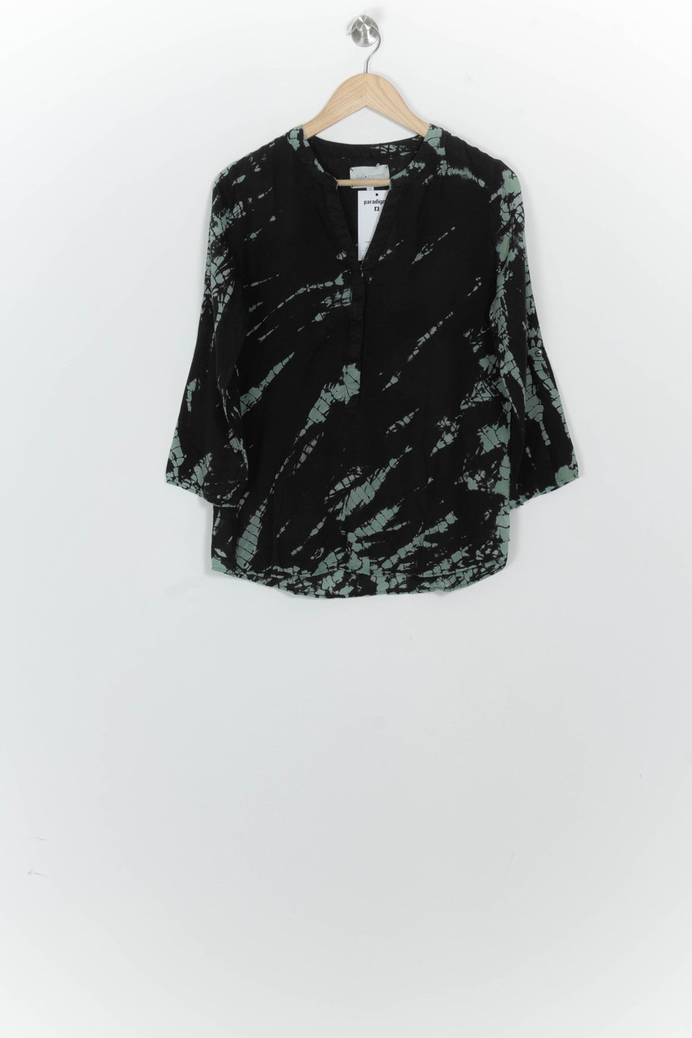 Chemise Noire et Verte - Taille S/36 de la marque Sud express | PARAD125815 - Vendu par Paradigme - Image 2