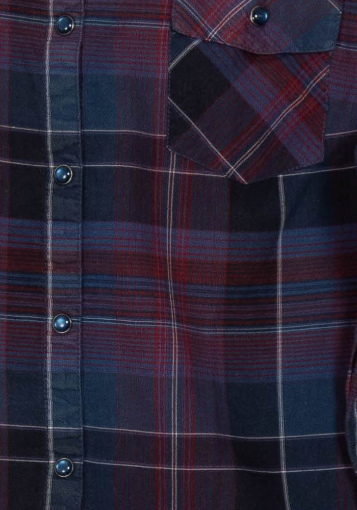 Chemise Bleue et Rouge - Taille M/38 de la marque Sud express | PARAD125817 - Vendu par Paradigme - Image 3