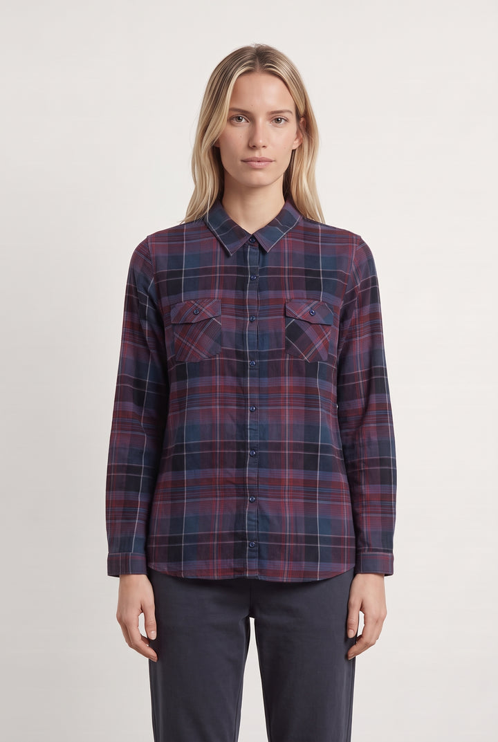 Chemise Bleue et Rouge - Taille M/38 de la marque Sud express | PARAD125817 - Vendu par Paradigme - Image 1