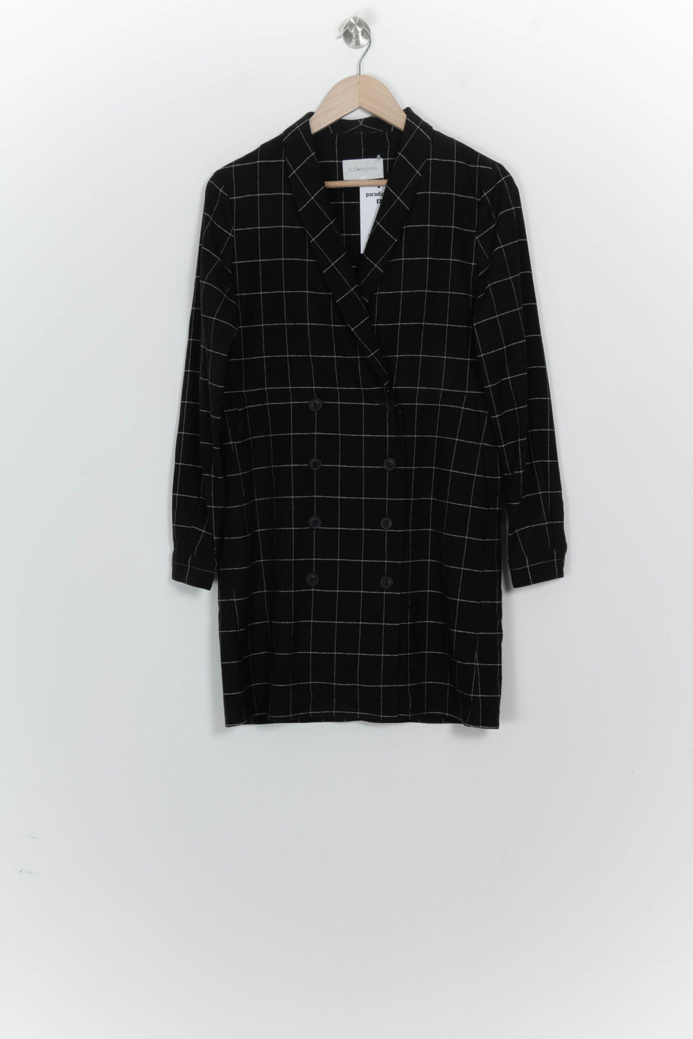 Manteau Long Noir et Blanc - Taille S/36 de la marque Sud express | PARAD125819 - Vendu par Paradigme - Image 2