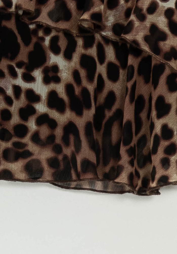 Jupe courte Marron et Noir - Taille S/36 de la marque La Redoute Collections | PARAD125820 - Vendu par Paradigme - Image 3