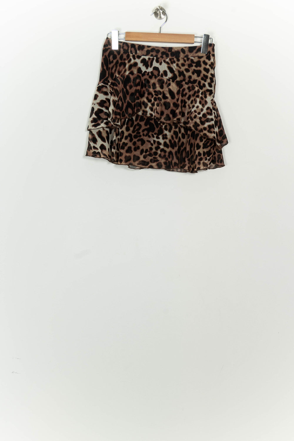 Jupe courte Marron et Noir - Taille S/36 de la marque La Redoute Collections | PARAD125820 - Vendu par Paradigme - Image 2