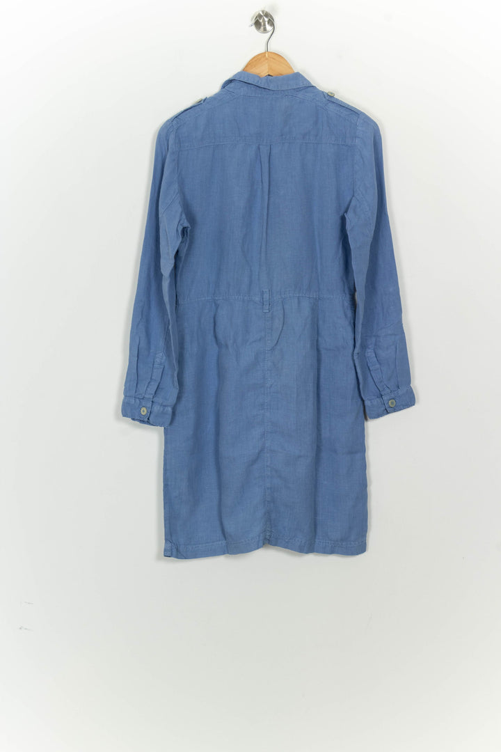 Robe Chemise Midi Bleue - Taille L/40 de la marque Caroll | PARAD125821 - Vendu par Paradigme - Image 5