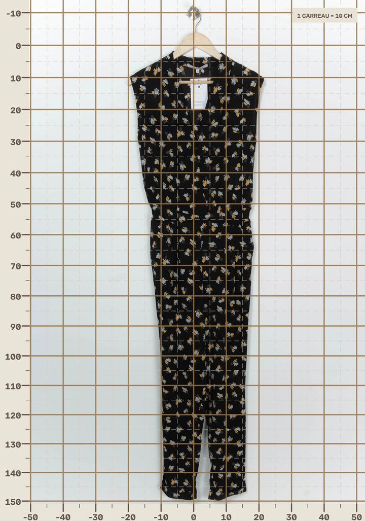 Combinaison Sans Manches Noire et Jaune - Taille M/38 de la marque La Fée Maraboutée | PARAD125824 - Vendu par Paradigme - Image 4