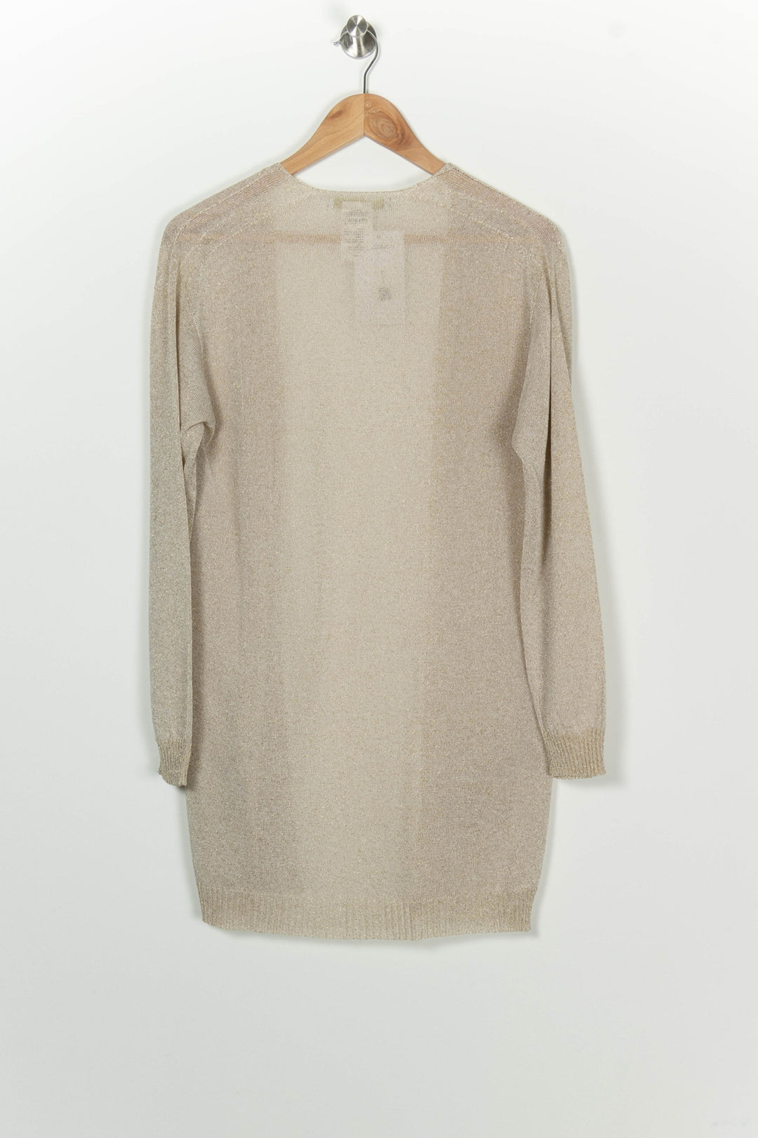Gilet Long Doré - Taille S/36 de la marque La Fée Maraboutée | PARAD125829 - Vendu par Paradigme - Image 5