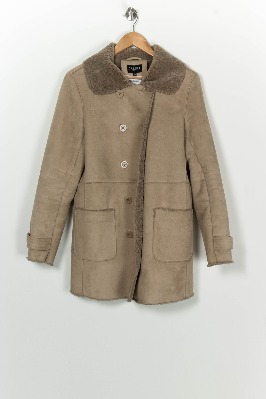 Manteau Beige - Taille L/40 de la marque Caroll | PARAD125831 - Vendu par Paradigme - Image 2