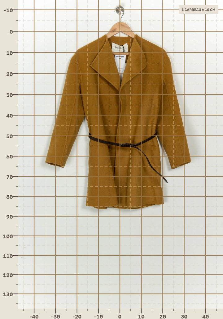 Manteau Ceinturé Marron - Taille XS/34 de la marque ba&amp;sh | PARAD125832 - Vendu par Paradigme - Image 4