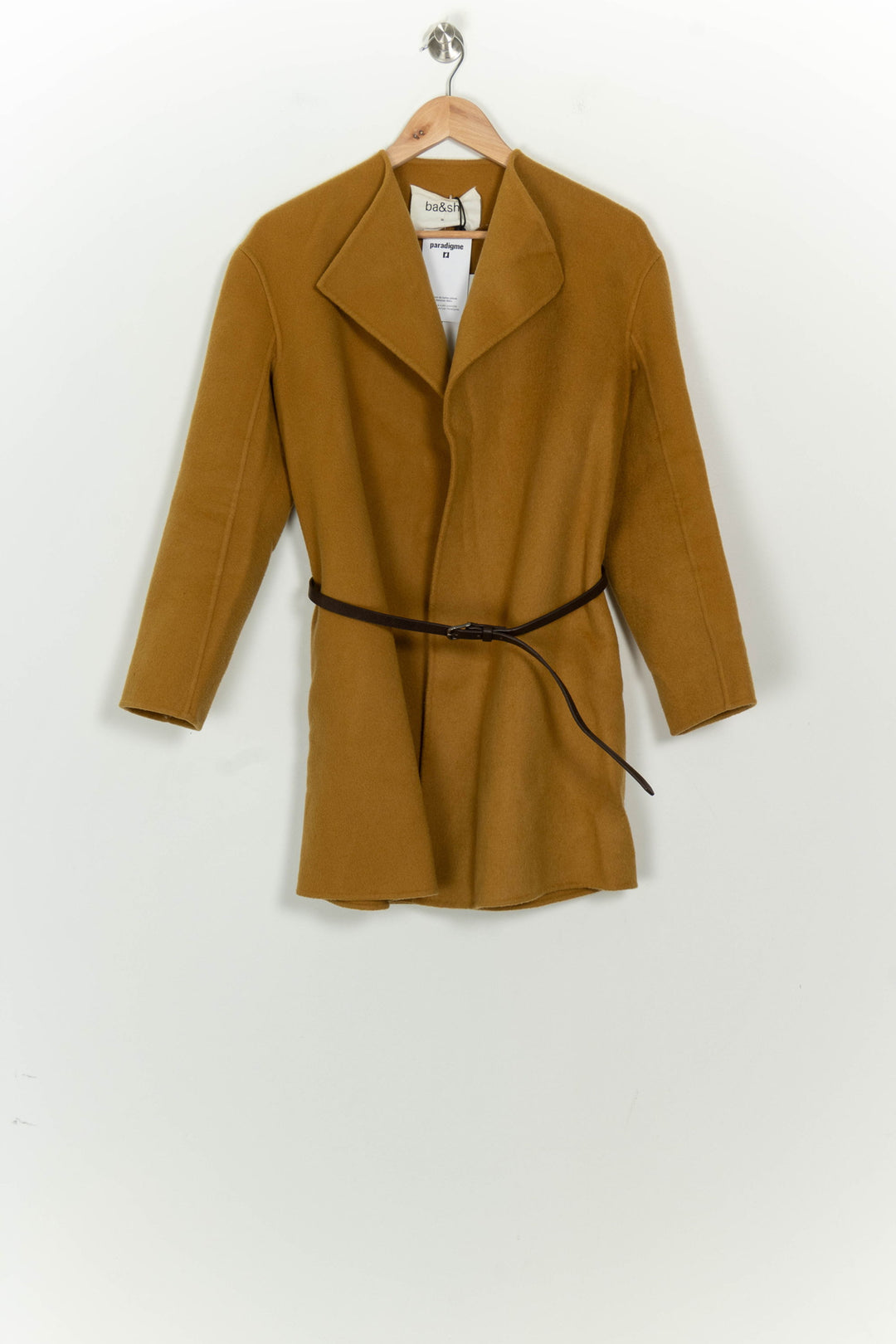Manteau Ceinturé Marron - Taille XS/34 de la marque ba&amp;sh | PARAD125832 - Vendu par Paradigme - Image 2