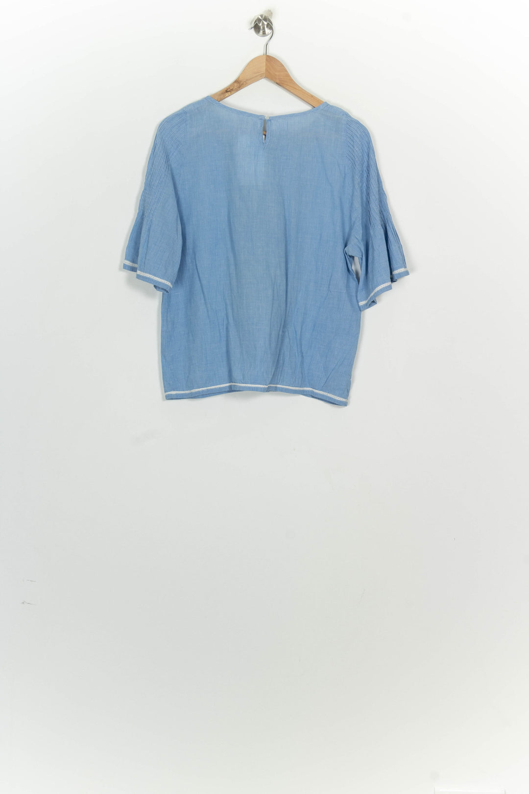 Blouse Bleue - Taille L/40 de la marque Vanessa Bruno - Athé | PARAD125834 - Vendu par Paradigme - Image 5