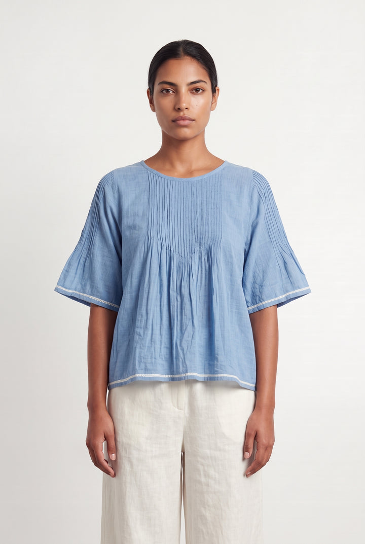 Blouse Bleue - Taille L/40 de la marque Vanessa Bruno - Athé | PARAD125834 - Vendu par Paradigme - Image 1