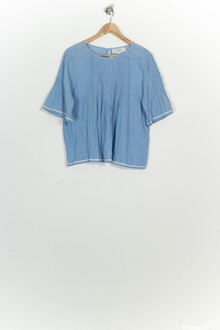 Blouse Bleue - Taille L/40 de la marque Vanessa Bruno - Athé | PARAD125834 - Vendu par Paradigme - Image 2