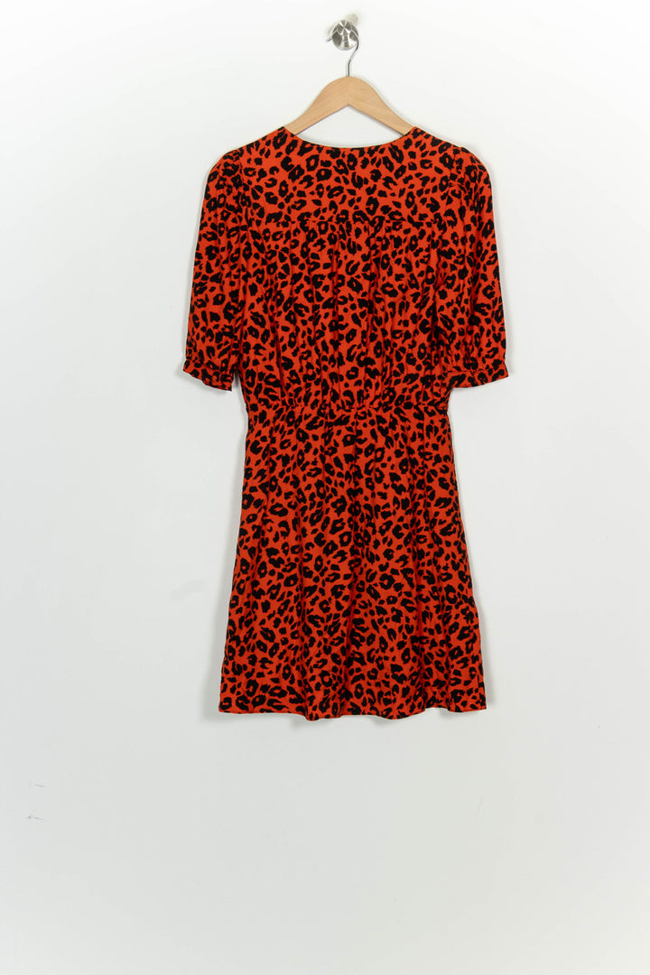 Robe Midi Orange et Noire - Taille S/36 de la marque The Kooples | PARAD125841 - Vendu par Paradigme - Image 5