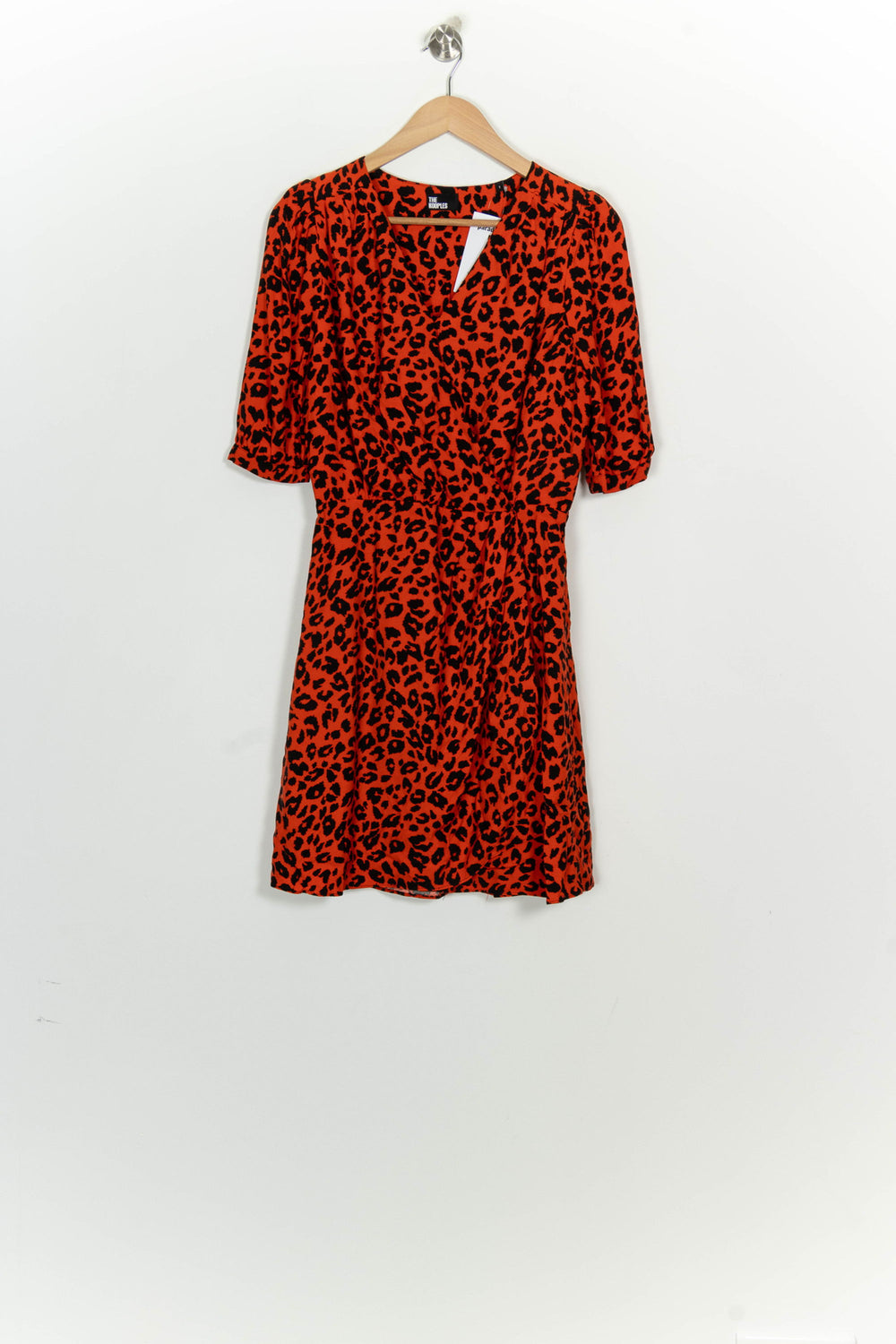 Robe Midi Orange et Noire - Taille S/36 de la marque The Kooples | PARAD125841 - Vendu par Paradigme - Image 2