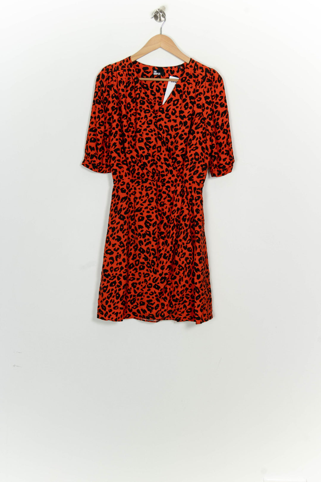 Robe Midi Orange et Noire - Taille S/36 de la marque The Kooples | PARAD125841 - Vendu par Paradigme - Image 2