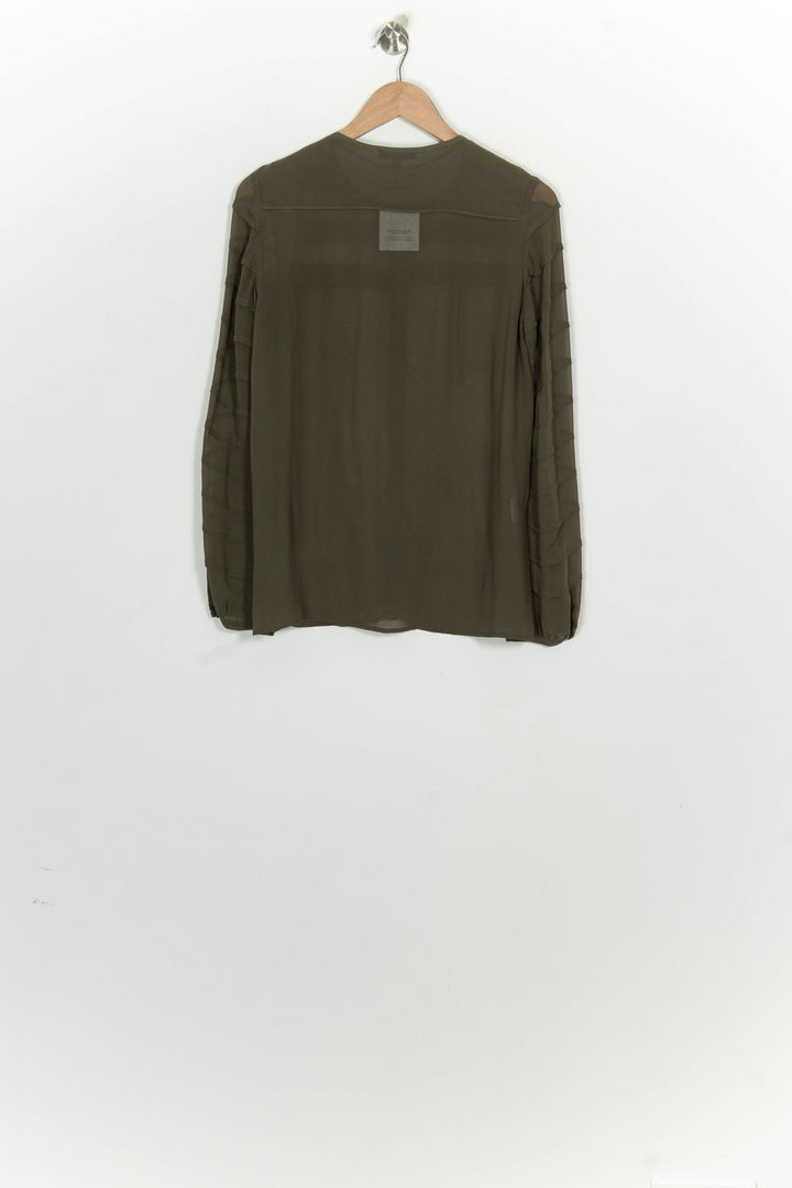 Chemise Verte Kaki - Taille M/38 de la marque Gerard Darel | PARAD125845 - Vendu par Paradigme - Image 5
