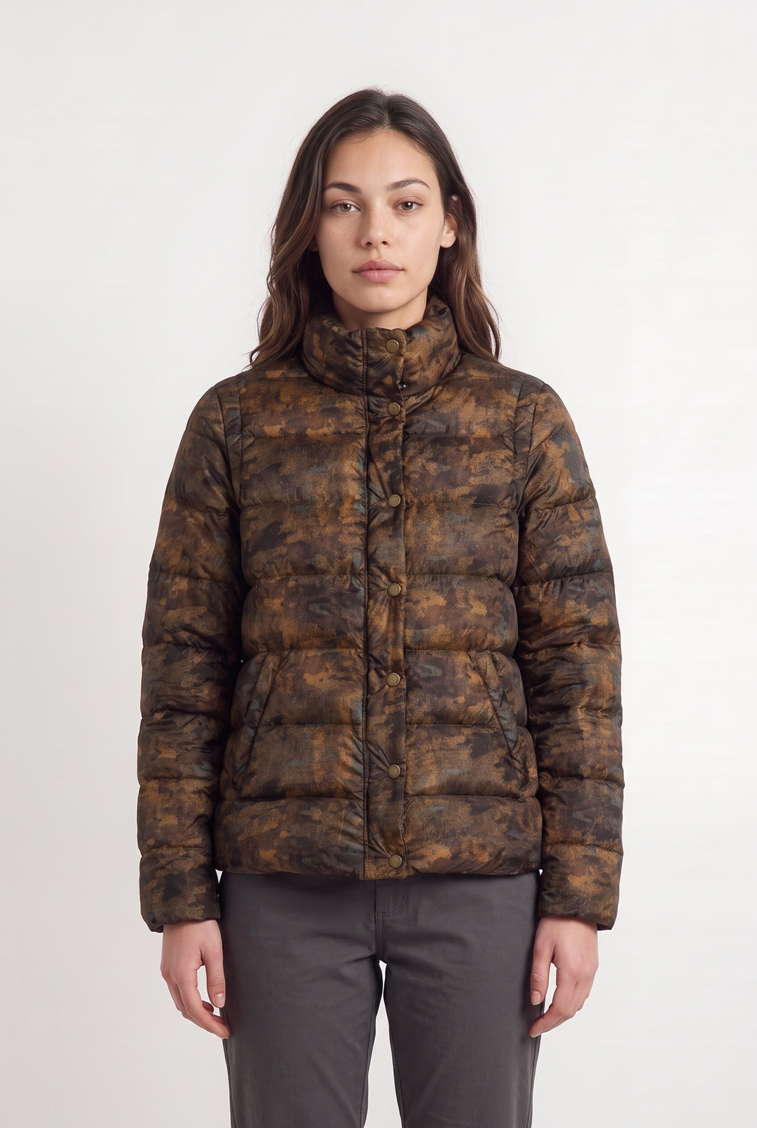 Parka Marron et Noir - Taille XS/34 de la marque Sud express | PARAD125846 - Vendu par Paradigme - Image 1