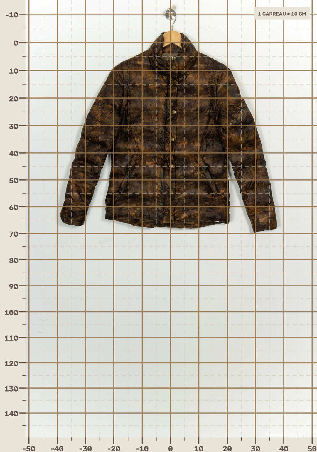 Parka Marron et Noir - Taille XS/34 de la marque Sud express | PARAD125846 - Vendu par Paradigme - Image 4