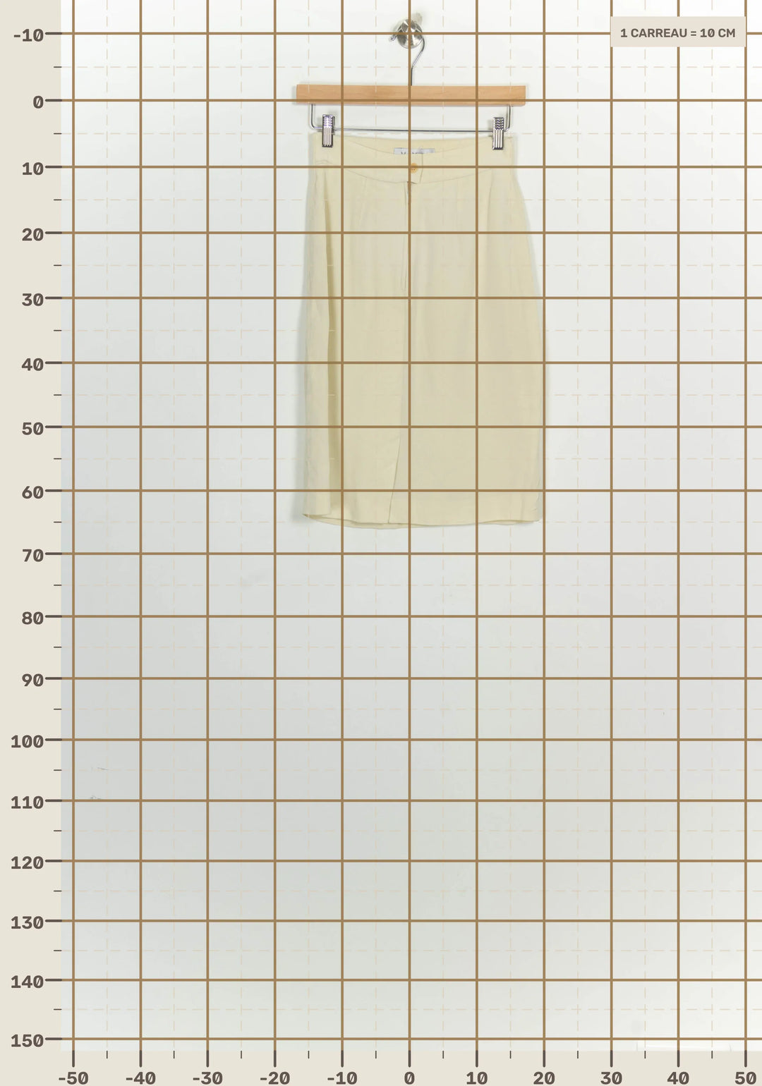 Jupe Midi Beige - Taille XS/34 de la marque Max Mara | PARAD125847 - Vendu par Paradigme - Image 4