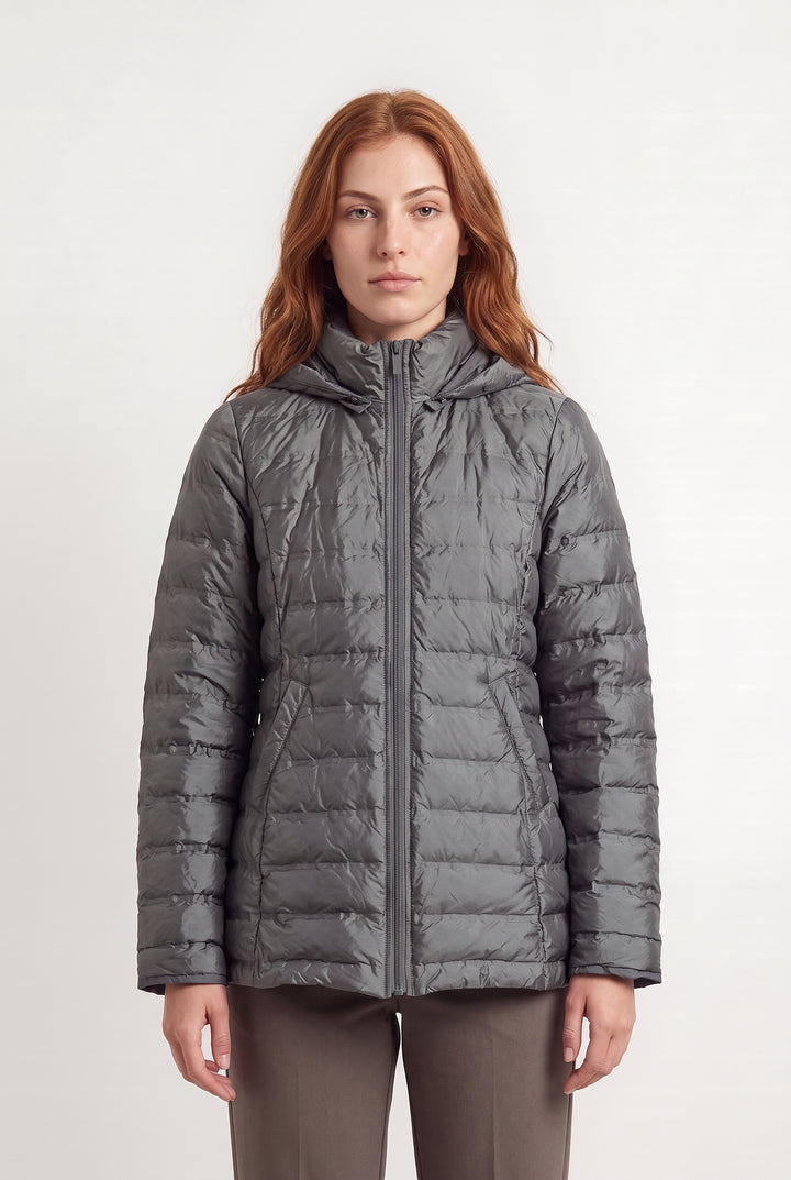 Parka Matelassée Grise - Taille S/36 de la marque Sud express | PARAD125849 - Vendu par Paradigme - Image 1