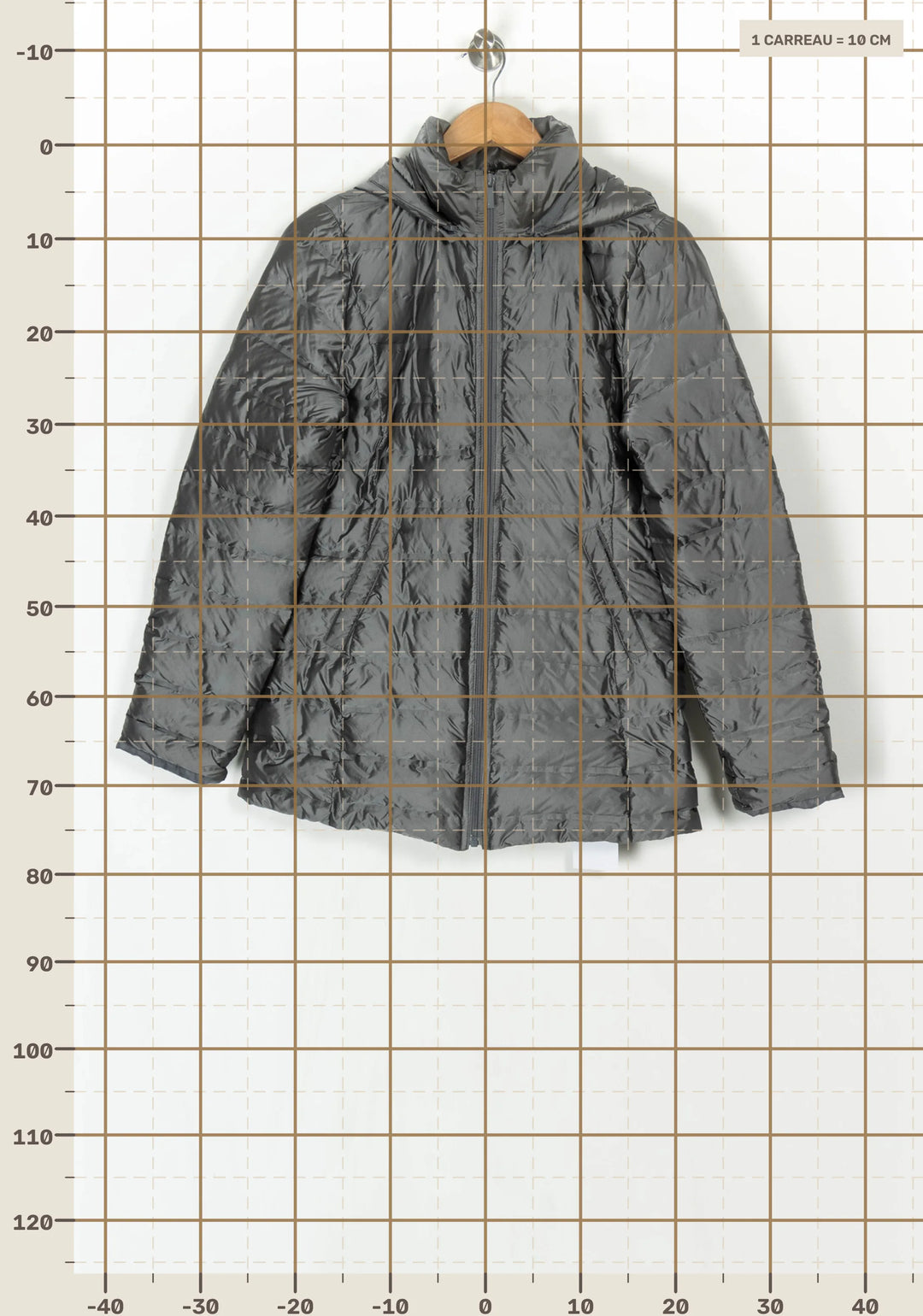 Parka Matelassée Grise - Taille S/36 de la marque Sud express | PARAD125849 - Vendu par Paradigme - Image 4