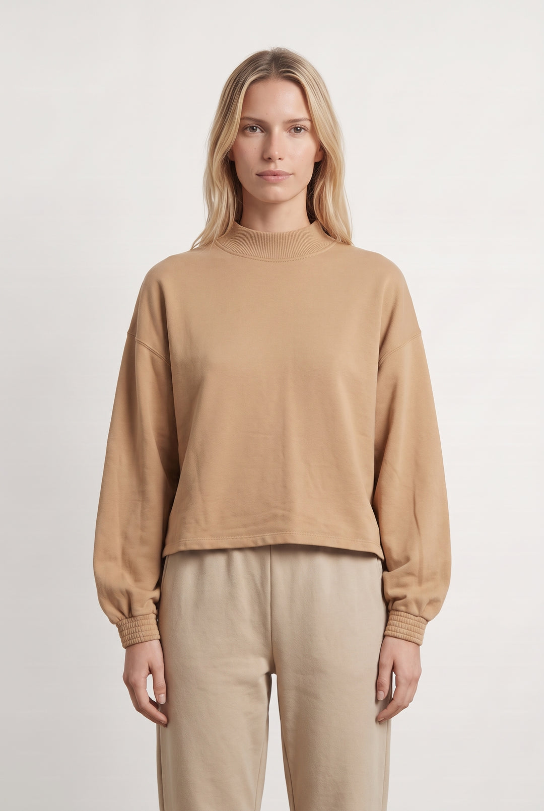 Sweat À Col Montant Beige - Taille S/36 de la marque Sessùn | PARAD125851 - Vendu par Paradigme - Image 1